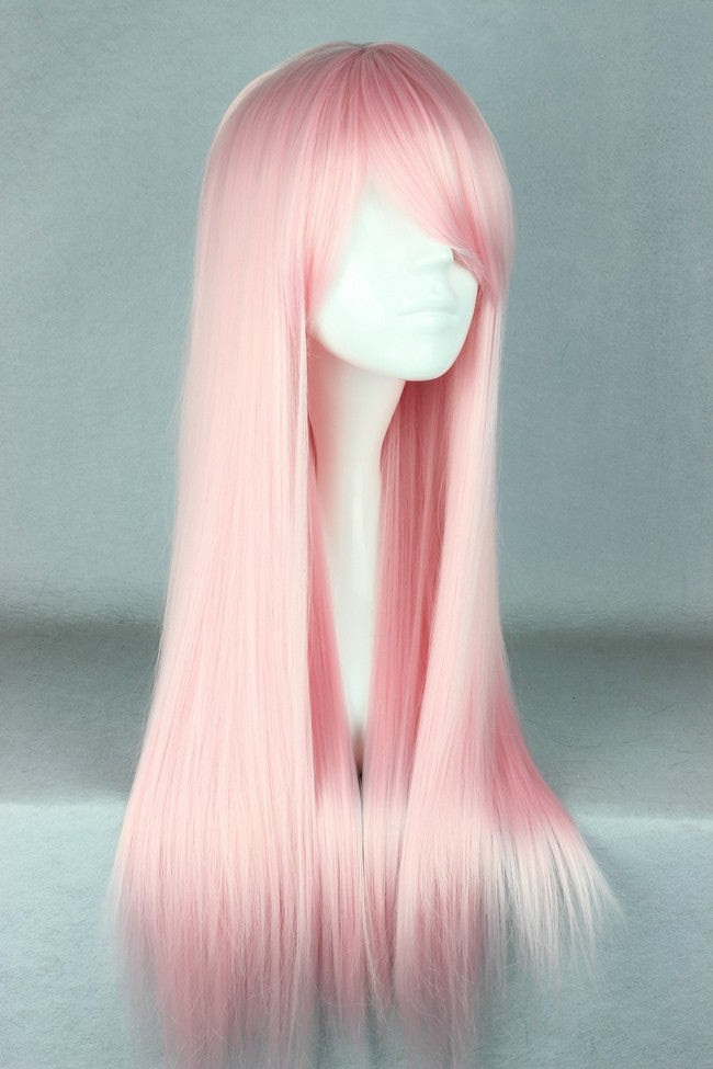 70cm Long Light Pink Beautiful lolita wig Anime Wig Coserz