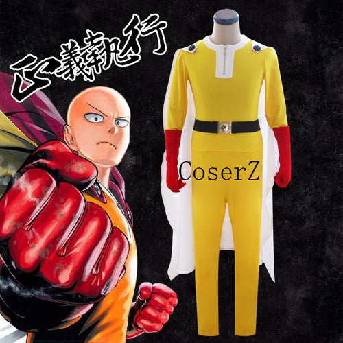 One Punch Man Saitama Cosplay Costume Halloween Costume