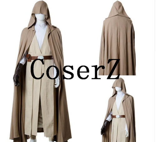 Star Wars 8 The Last Jedi Luke Skywalker Halloween Carnival Cosplay Costume