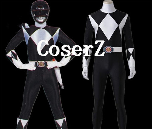 Power Ranger Goushi Black Ranger Jumpsuit Cosplay Mammoth Ranger Cosplay Costume