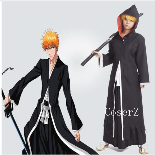 Anime Bleach Cosplay Costume Bleach Kurosaki Ichigo Lolita Kimono