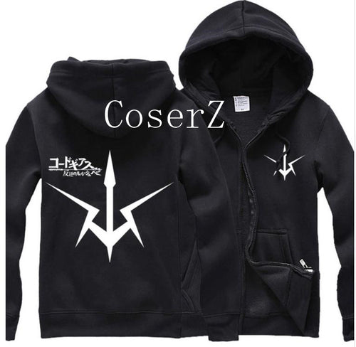 Anime Code Geass Lelouch of the Rebellion Men Hoodies Logo Cotton Sweatshirt Men Hooded Jacket Cosplay Costume