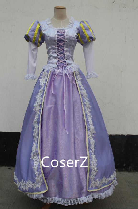 Custom-made Rapunzel Embroidery Dress, Princess Rapunzel Embroidery Co ...