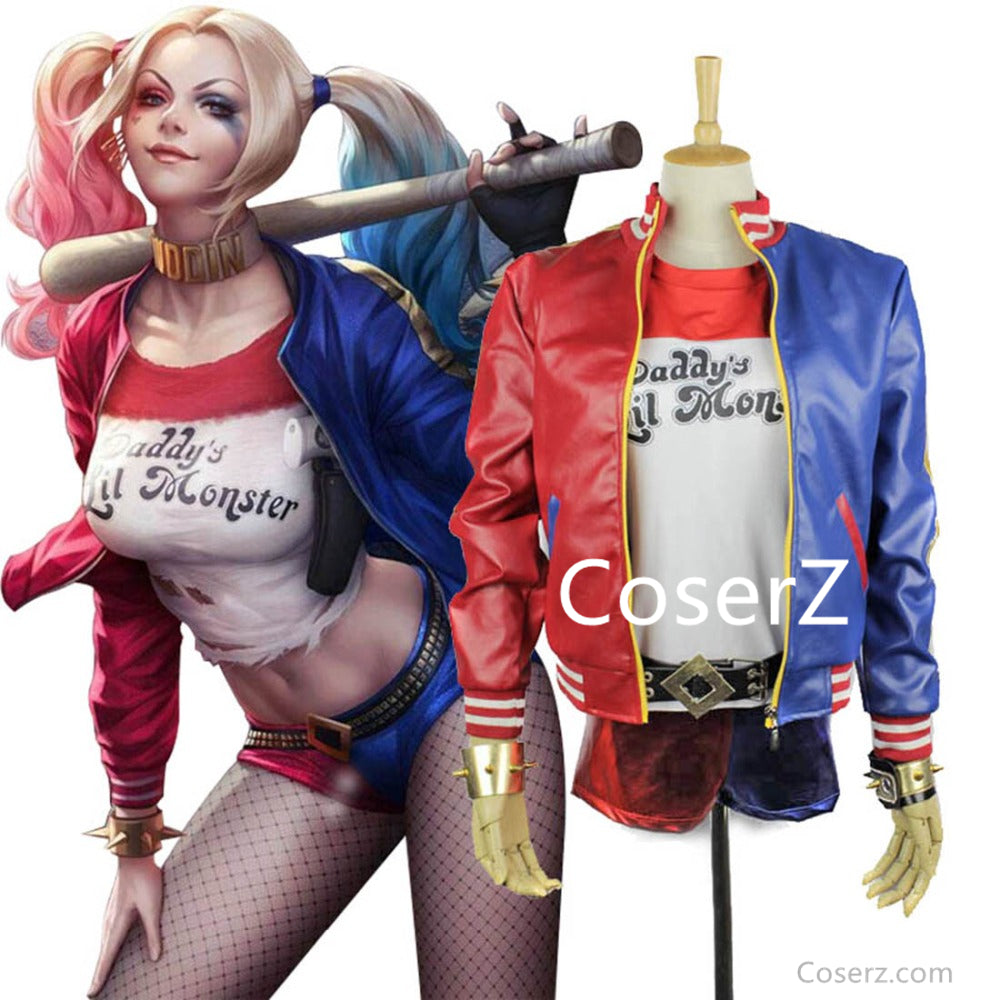 Suicide Squad Harley Quinn Costume Full Set – Coserz