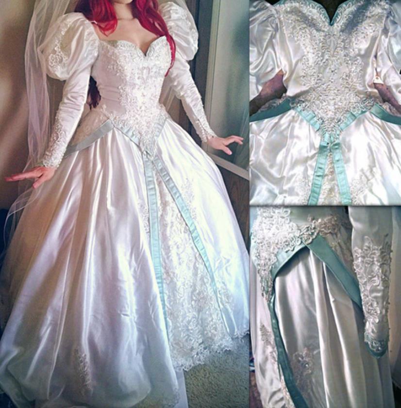 disney princess ariel wedding dress
