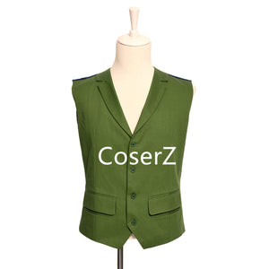 Batman Joker Vest Waistcoat Green Vest Cosplay Costume