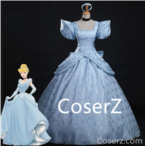 Disney Cinderella Cosplay Costume Kids Clothes For Girls Dress Baby Girl  Ball Gown Princess Dresses For Birthday Party Crown Summer Dresss