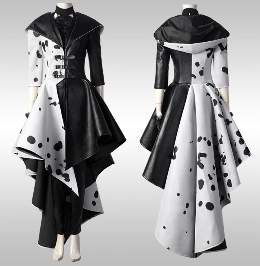 Women's Deluxe Cruella De Vil Coat Costume