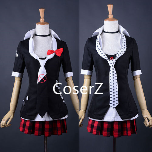 Anime Danganronpa Cosplay Junko Enoshima Emboitement Inushio Kimuchi Symbol Mark Sign Dangan-Ronpa Trigger Happy Havoc Cosplay Costume