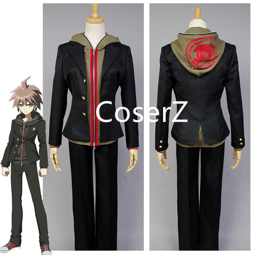 Anime Danganronpa Makoto Naegi Cosplay Costume Full Set Halloween Carnival Costume For Adult Men Women