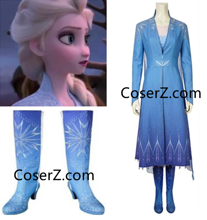 Frozen Princess Elsa Cosplay Dress