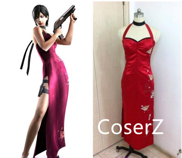 Resident Evil 4 Ada Wong Costume Cosplay Suit Handmade
