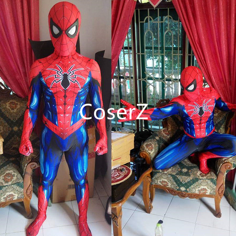 Spider-Man The Animated Series Cosplay Costume Bodysuit Peter Parker  Jumpsuit